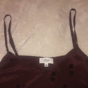 ARITZIA WILFRED FLOWY SILK TANK